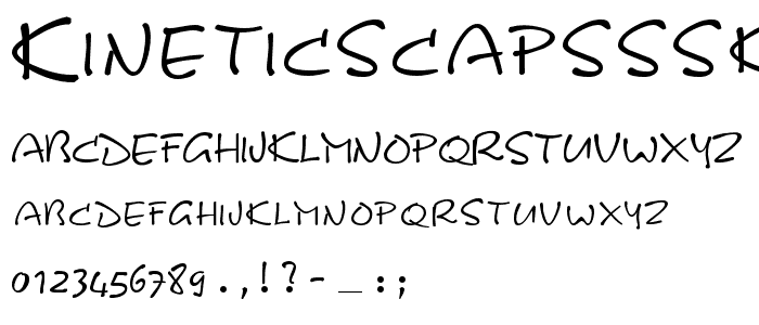 KineticSCapsSSK Regular font